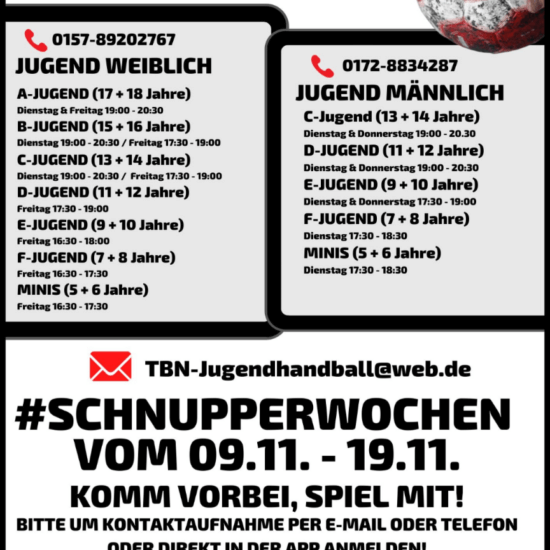 Flyer Schnupperwoche Verlängert