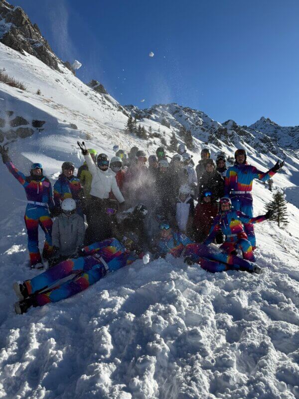 Gruppenbild Kanzelwand Mit Schnee